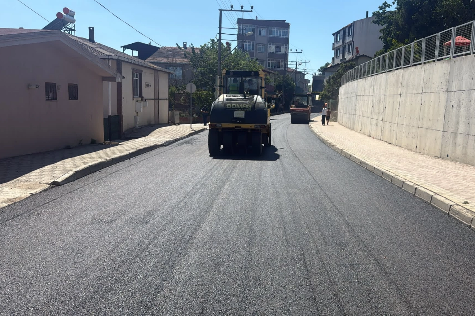  Gebze&rsquo;de asfalt &ccedil;alışması tamamlandı