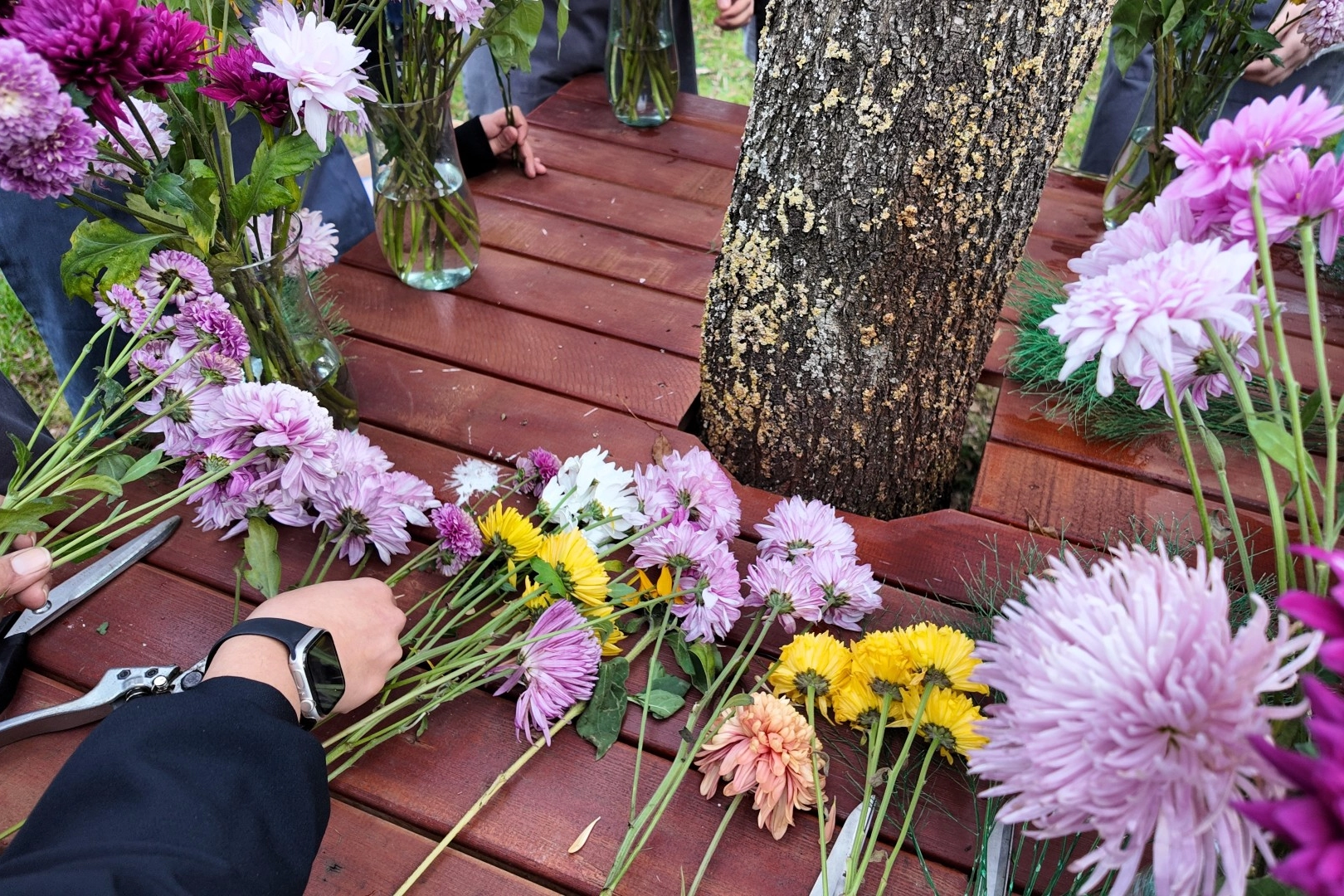 Kocaeli'de renklerin en zarif hali buketlerde buluştu