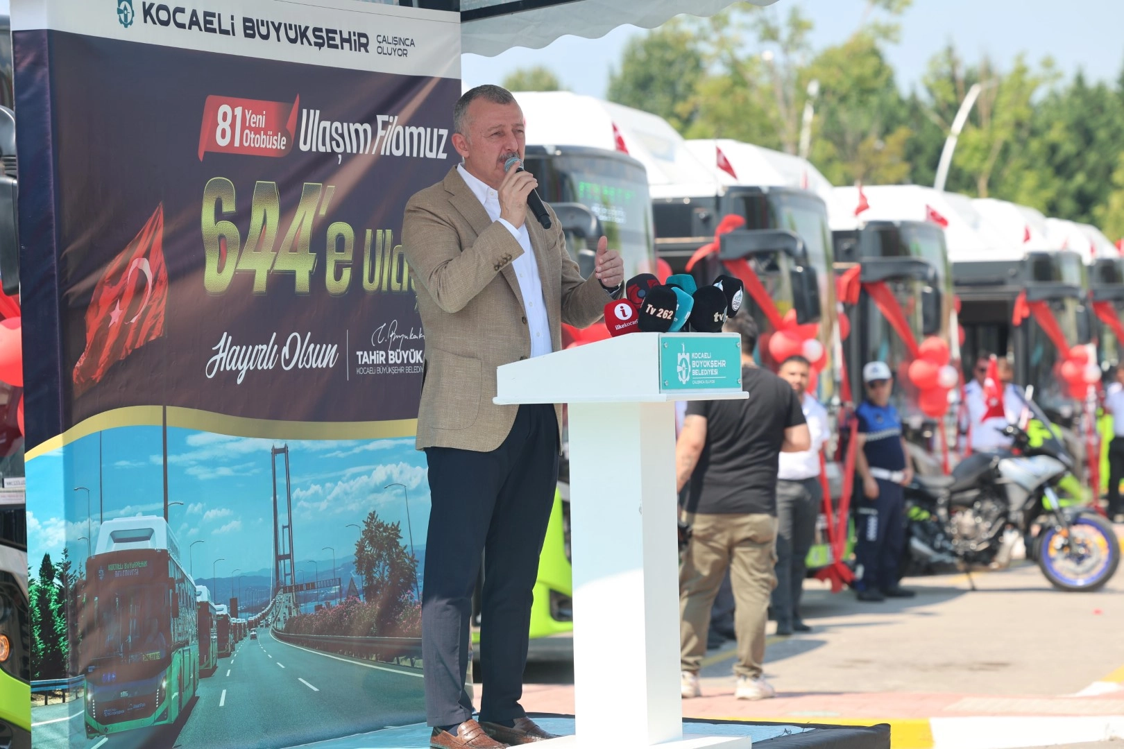 Kocaeli'de 50 yeni otobüs hizmete alındı