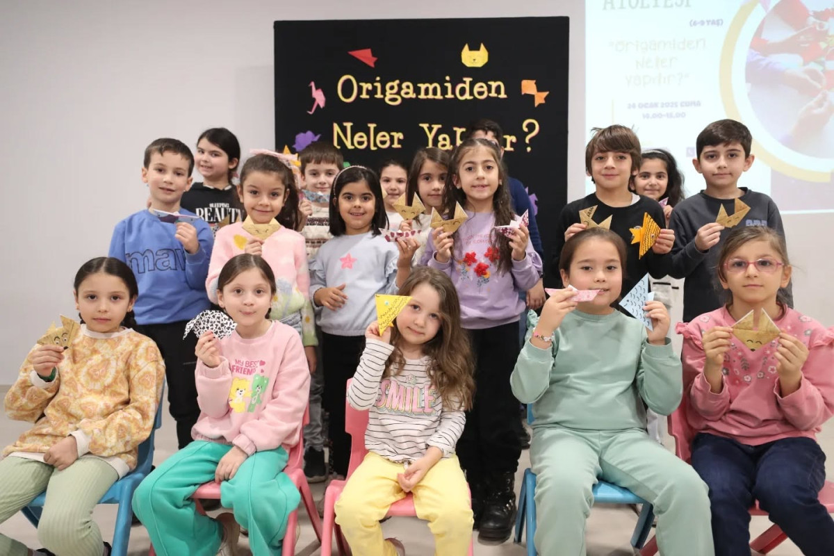 Gebzeli çocuklar ve anneleri Origami Atölyesine Katıldı