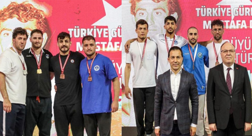 Kağıtspor'lu G&uuml;reş&ccedil;iler T&uuml;rkiye Şampiyonasından 2 madalya &ccedil;ıkardı