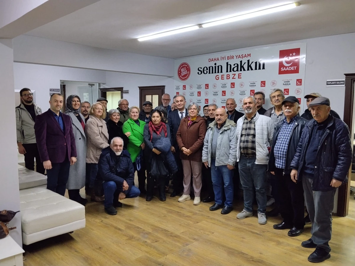 Saadet Partisi Gebze&rsquo;de Sahaya İndi: Hem Emekliyle Hem Esnafla Buluştu!