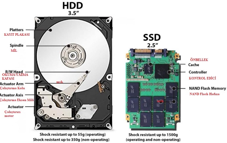 SSD ve HDD Arasındaki Farklar: Hangisini Tercih Etmelisiniz?